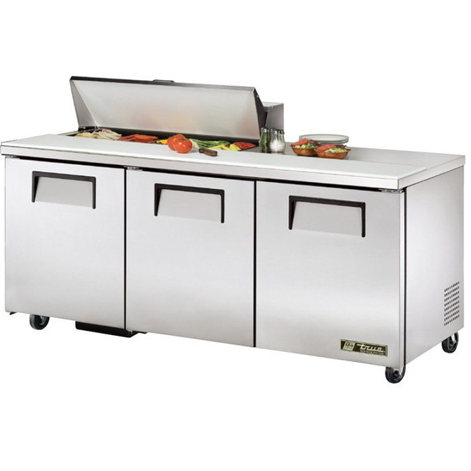 TSSU-72-10 True 72” 10 Bin Sandwich/Salad Prep Table