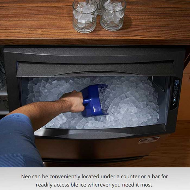 Manitowoc NEO UYF-0310A-161B - 290 lbs Half Dice Cube Air-Cooled Undercounter