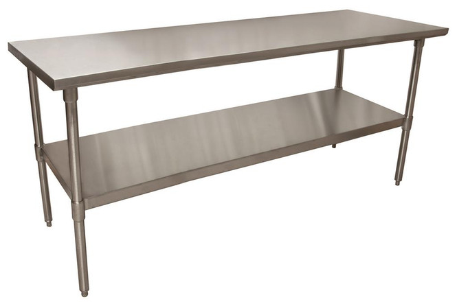 BK Resources VTT-7230 - Stainless Steel Work Table - 72" L x 30" W