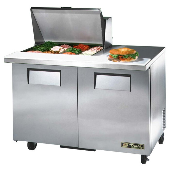 TSSU-48-12M-B-ADA True 48” 12 Bin Sandwich/Salad Prep Table