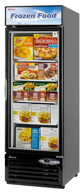 Turbo Air TGF-23F-N 17.7 Cu. Ft. Glass Door Freezer Black