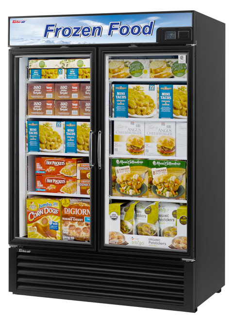 Turbo Air TGF-49F-N 39.8 Cu. Ft. Glass Door Freezer Black