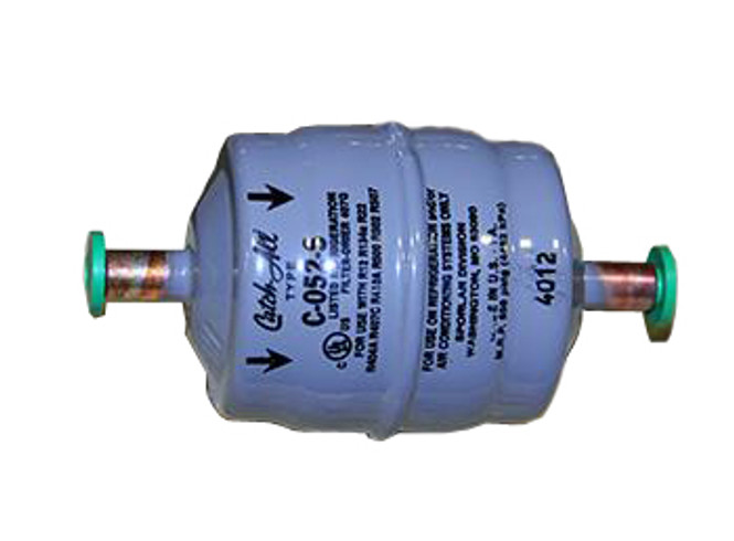 Front view of the True 800805 drier made by Sporlan (CO52S)