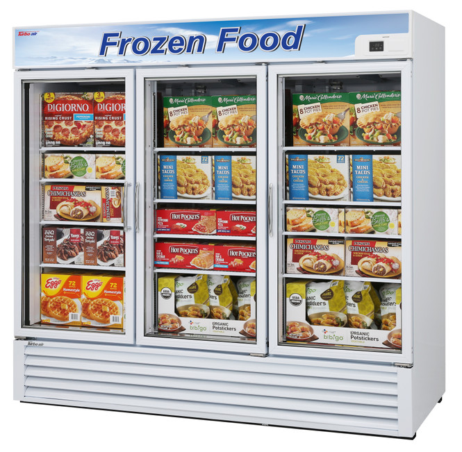 Turbo Air TGF-72F-N 54.5 cu.ft.t Glass Door Freezer White