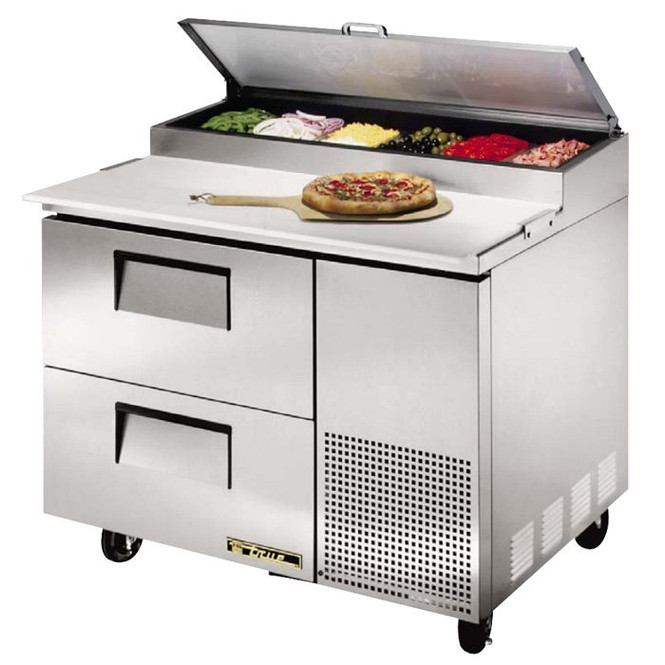 TPP-44D-2 True 44” Pizza Prep Table w/ 2 Drawers