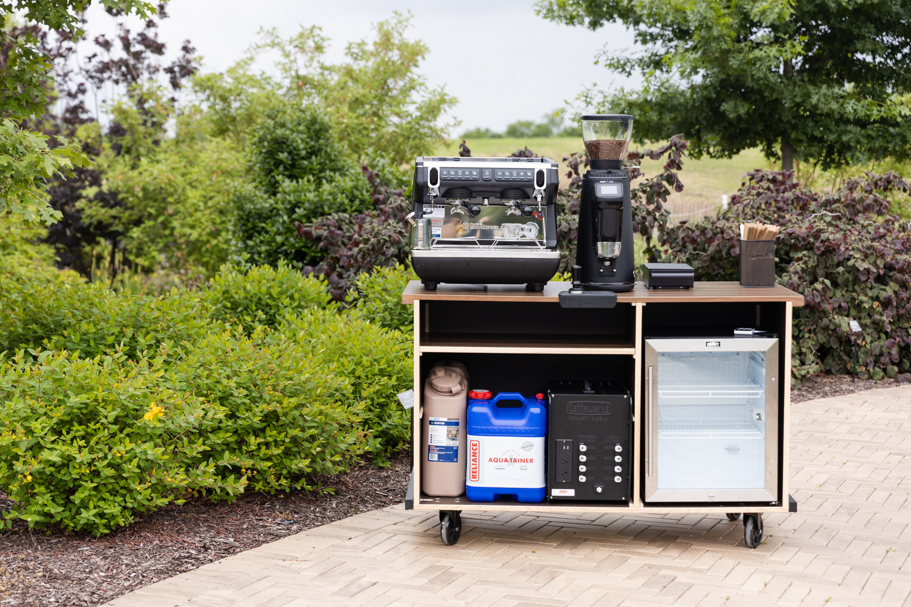 Woodress Model 1 Coffee Cart Shelf
