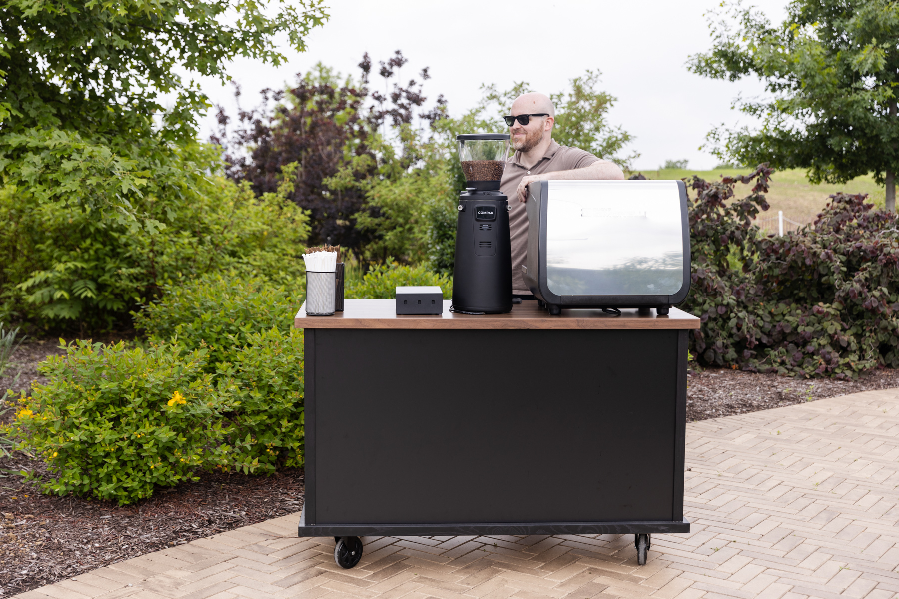 The High Volume Espresso Coffee Cart Package (front)