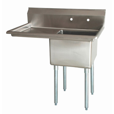 Image of Atlantic Metalworks 1CS-162012-1*—16x20x12 Economy 1 Drainboard 1 Bowl Sink