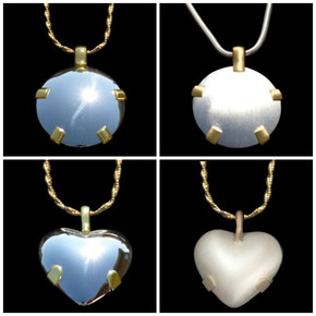 Level 3 BioElectric Shields - Sterling with 14k yellow gold Tabs in Classic Round and Heart