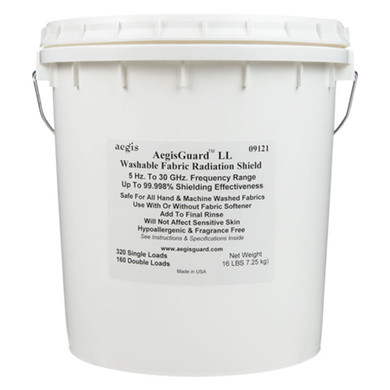 Aegis Radiation Shield Laundry Rinse provides a safe, patented and proven radiation shielding solution for converting all hand and machine washable fabrics, including smart clothing, into shielded fabrics without affecting their color, appearance or texture.