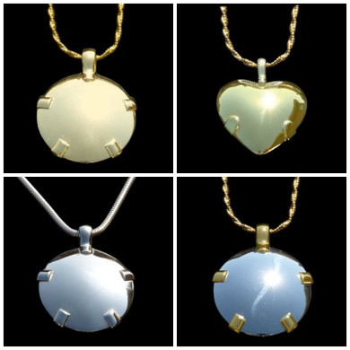 Level 4 - 14k Gold BioElectric Shield EMf blocker, EMF Protection Pendants - 4 up