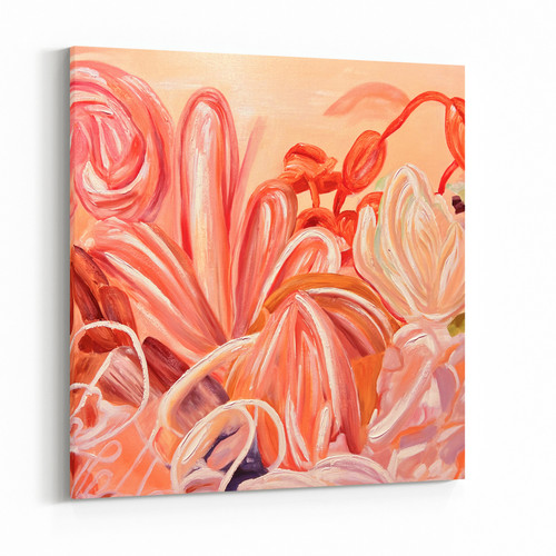 Blossoms Of Wild Chaos - 120cm x 120cm Blossoms Of Wild Chaos - 120cm x 120cm