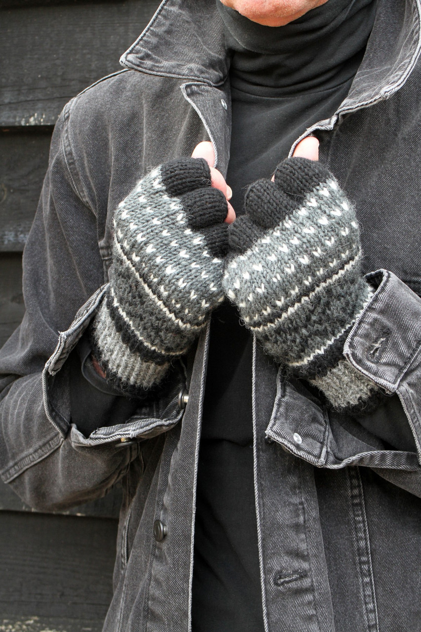 Men's Fingerless Gloves