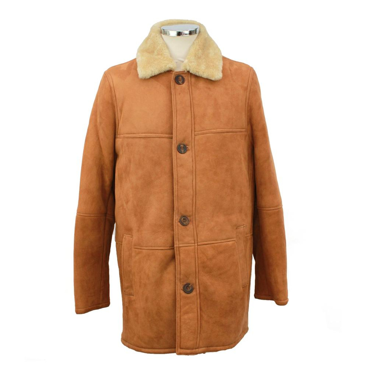 Men's Sheepskin Coat I Classic Styled Coat In Three Colours