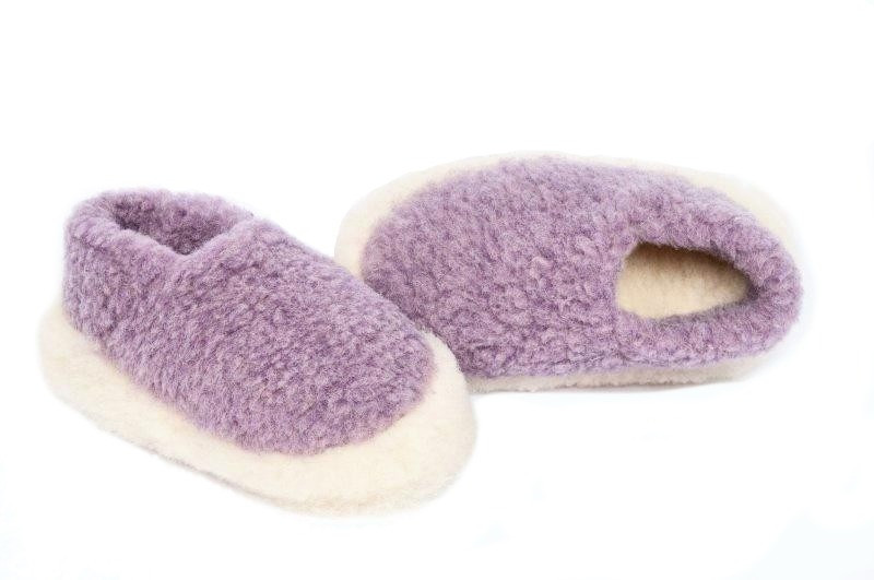 Sheep By The Sea Wool Slippers With Anti Slip Sole