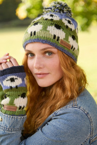Sheep Design Bobble Beanie Sheep Design Bobble Beanie