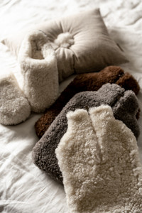 Brown, stone and cream hot water bottle covers Brown, stone and cream hot water bottle covers