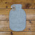 Silver wool hot water bottle cover