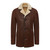 Men's Classic Sheepskin Coat Dark Brown Aviator Finish