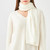 Ecru cashmere scarf