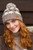 Women’s mushroom merino wool bobble hat – hand-knitted, Fair Trade, sustainable winter accessory