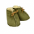 Baby Booties Wool Lined Olive Green
