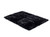 Black rectangular sheepskin rug