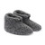 Grey Wool Bootie Slippers