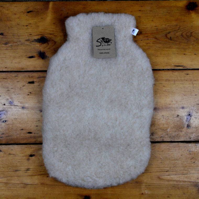 Beige Hot Water Bottle Cover