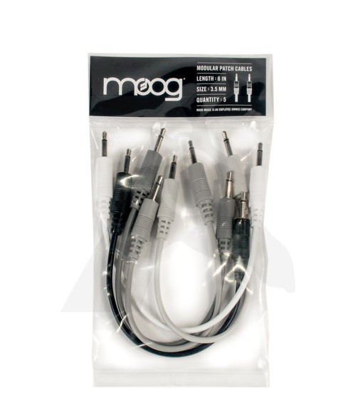 Moog Eurorack Modular Patch Cables 5-Pack 6"