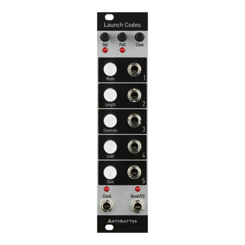 Antimatter Audio Launch Codes - Compact 5-Channel Trigger/Gate Performance Sequencer
