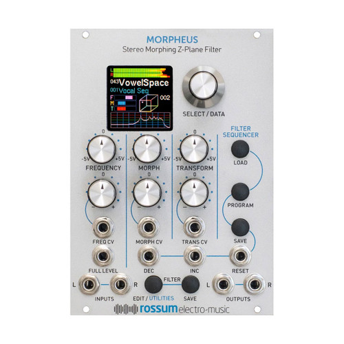 Rossum Electro-Music Morpheus (Silver) - Stereo Morphing Z-Plane Filter