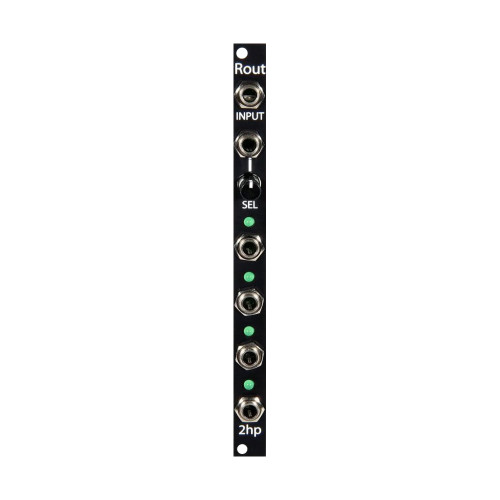 2hp Rout (Black) - Voltage Controlled Gate Switch