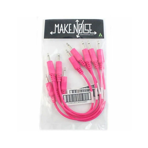 Make Noise Patch Cable 6 Inch Hot Pink (5-Pack)