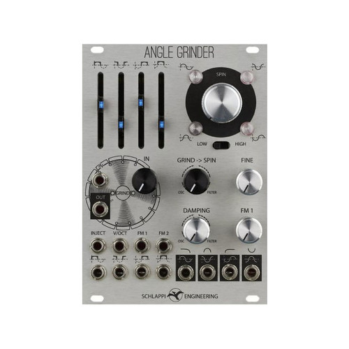 Schlappi Engineering Angle Grinder (Silver) - Quadrature Sine Wave VCO / State Variable Filter