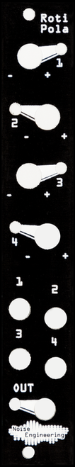 Noise Engineering Roti Pola (Black) - Four Channel Attenuverting CV Mixer