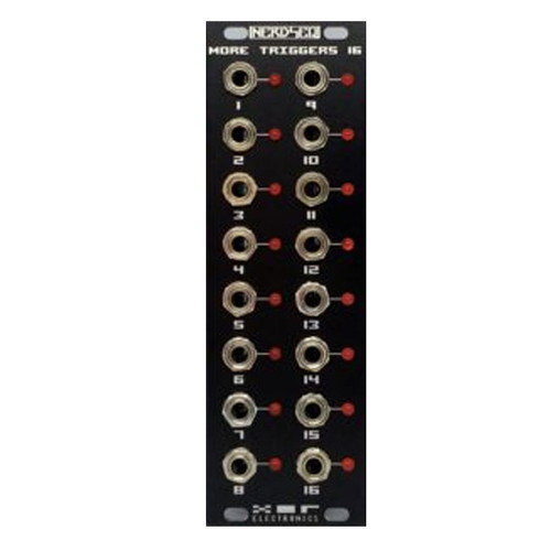 XOR Electronics More Triggers 16 Expander Black Panel - for NerdSEQ