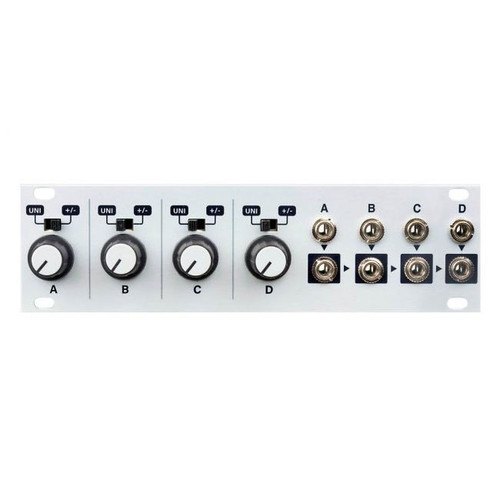 Intellijel Quadratt 1U - Quad Attenuator, Attenuverter, Mixer and DC Voltage Source