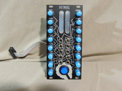 Paratek РИТМИКС (Black) (Blue LEDs) (Blue Knobs) - 8ch Mixer