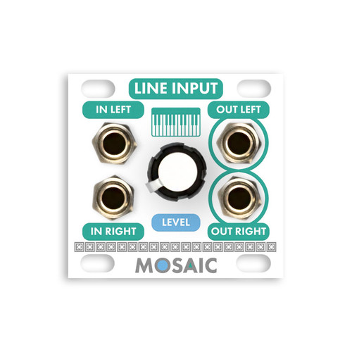 Mosaic 1U Line Input (White)