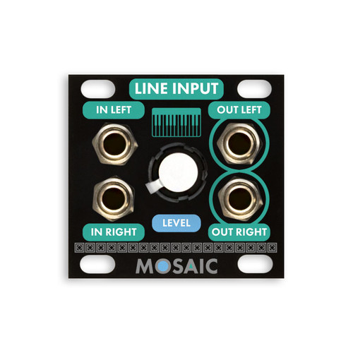 Mosaic 1U Line Input (Black)