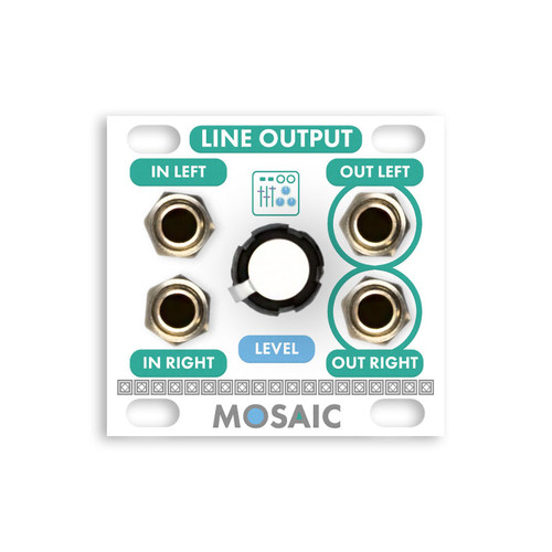 Mosaic 1U Line Output (White)