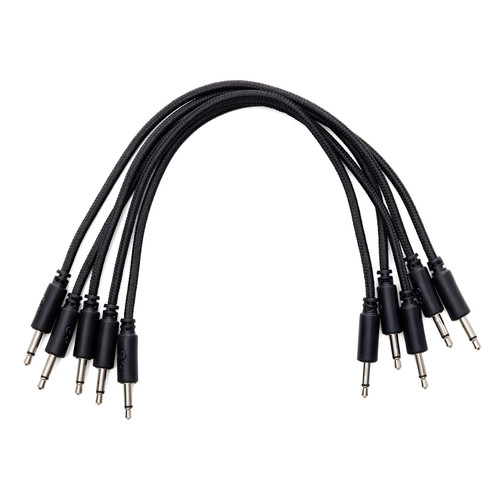 Erica Synths Braided & Soft Eurorack Patch Cables 20 cm (5 pcs) (Black)