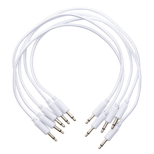Erica Synths Braided & Soft Eurorack Patch Cables 20 cm (5 pcs) (White)