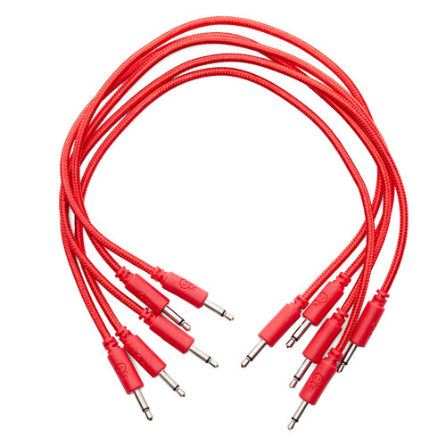 Erica Synths Braided & Soft Eurorack Patch Cables 30 cm (5 pcs) (Red)