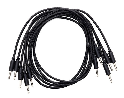 Erica Synths Braided & Soft Eurorack Patch Cables 60 cm (5 pcs) (Black)