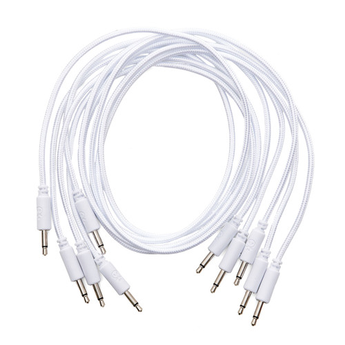 Erica Synths Braided & Soft Eurorack Patch Cables 60 cm (5 pcs) (White)