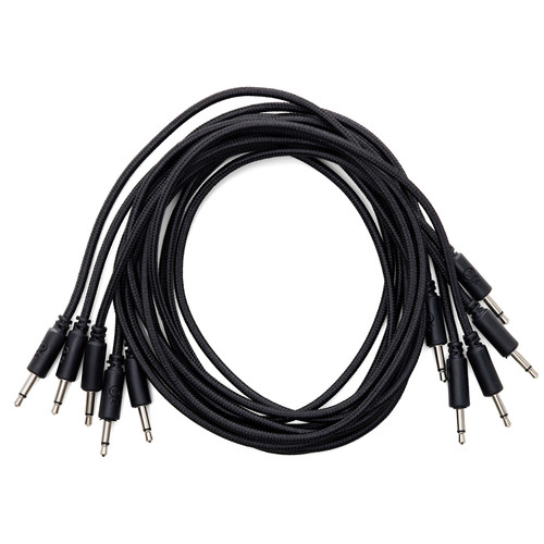 Erica Synths Braided & Soft Eurorack Patch Cables 90 cm (5 pcs) (Black)
