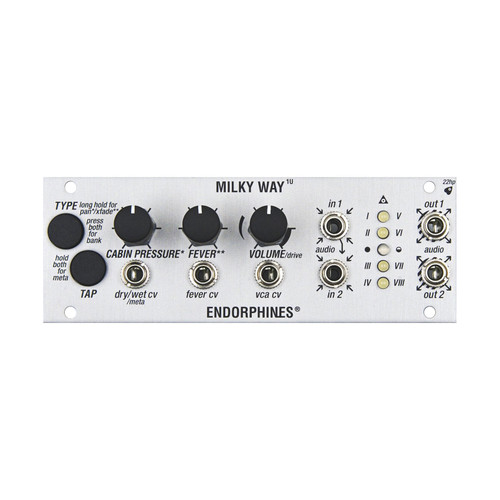 Endorphin.es Milky Way 1U (Silver) - Stereo Effects