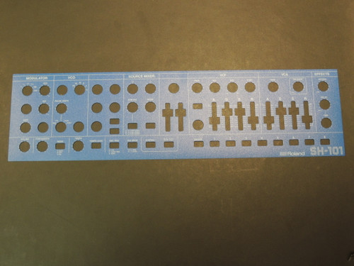 Roland SH-101 Overlay - Blue for System 1
